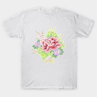 Kimono Bouquet Ditsy Chintz T-Shirt